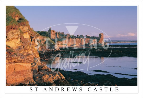St Andrews Castle, Morning lIght Postcard