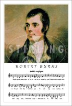 Robert Burns, Auld Lang Syne Postcard