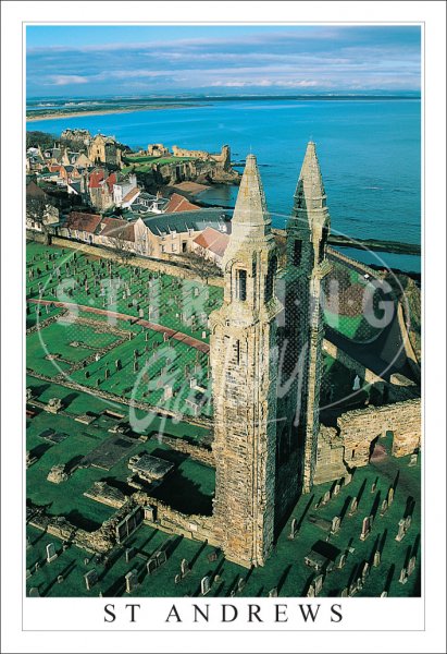 St Andrews Cathedral East Tower & Castle, St Andrews Postcard