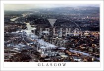 Glasgow - The Clyde Aerial Postcard