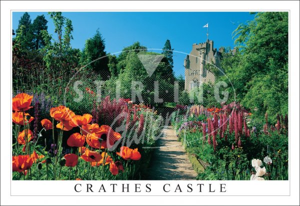 Crathes Castle, from Garden Path Postcard