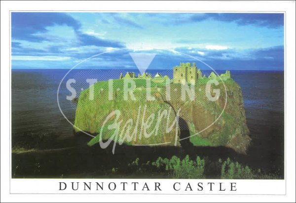 Dunnottar Castle, Summer Evening Postcard