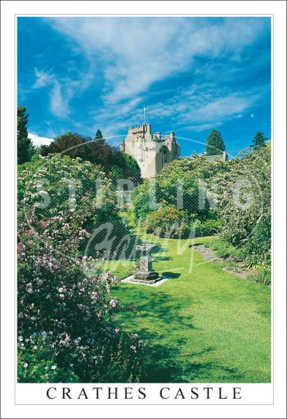 Crathes Castle, from Garden in Spring, Banchory Postcard