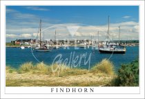 Findhorn, Moray, Moorings Postcard