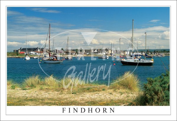 Findhorn, Moray, Moorings Postcard