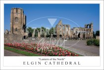 Lantern of the North - Elgin Cathedral, Floral Postcard