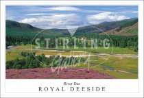 River Dee - Royal Deeside, to Mar Lodge Postcard