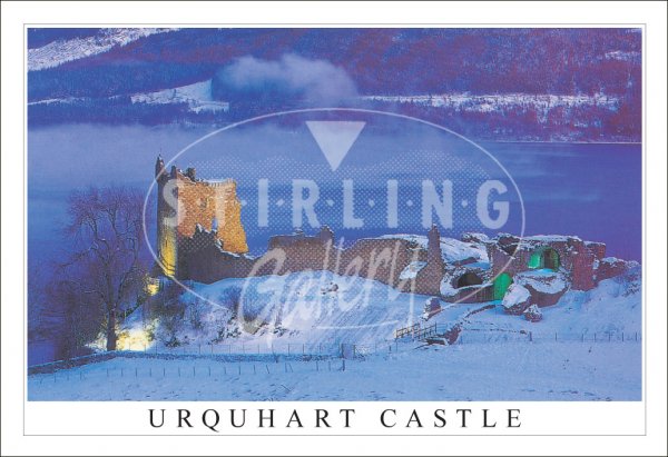 Urquhart Castle, Winter Postcard