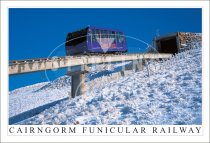 Cairngorm Funicular Railway, Snow Postcard