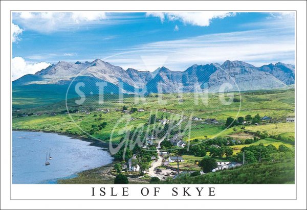 Black Cuillin, Carbost & Loch Harport, Isle of Skye Postcard