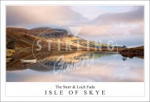Storr, The and Loch Fada - Isle of Skye, with boat Postcard