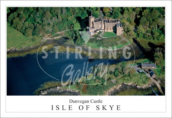 Dunvegan Castle - Isle of Skye, from the Air Postcard
