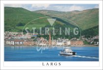 Largs, Ferry approaching Postcard