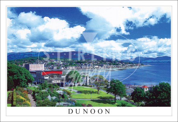 Dunoon, Castle Gardens to East Bay Postcard