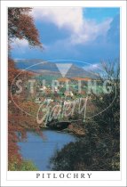 Pitlochry, Autumn over Loch Faskally Postcard