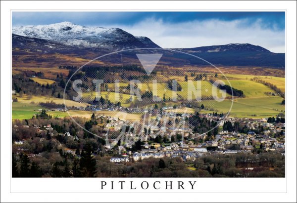 Pitlochry, from Cluanie Walk, Snow Postcard
