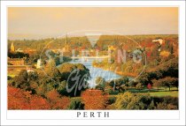 Perth, City of Perth & River Tay, Autumn Postcard