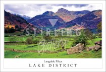 Langdale Pikes - Lake District Postcard