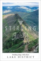 Striding Edge, Helvellyn - Lake District Postcard