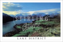 Ullswater & Aira Point, Snow on Fells - Lake District Postcard