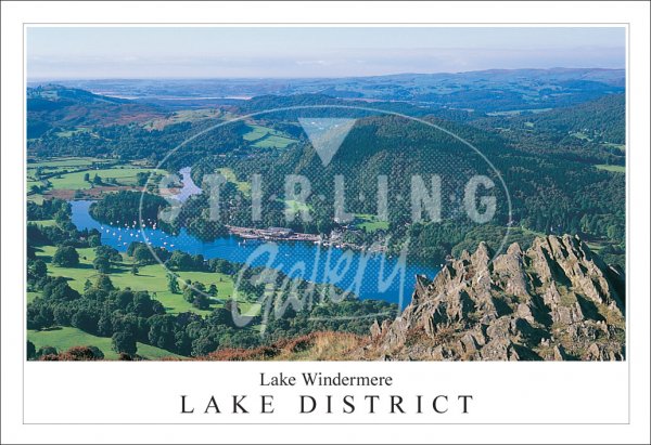 Lake Windermere, Lake District Postcard
