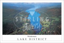 Lake Windermere - Lake District, Aerial view Postcard (H SG)