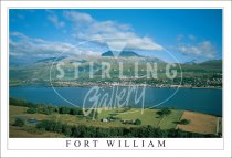 Fort William and Ben Nevis, across Loch Linnhe Postcard