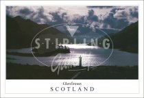 Glenfinnan - Scotland, Silhouette, Evening Storm Postcard