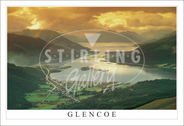 Glencoe Loch Leven from Pap Postcard