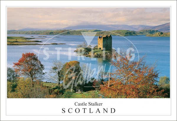 Castle Stalker -Scotland, Autumn Postcard