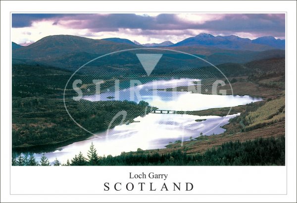 Loch Garry - Scotland, Evening Light Postcard