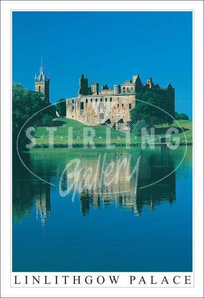 Linlithgow Palace, Reflection Postcard (V SG)