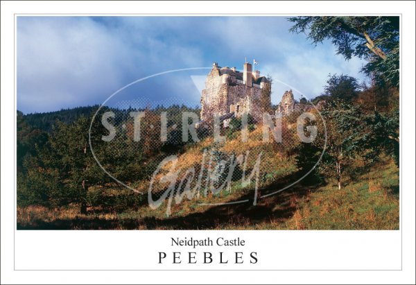 Neidpath Castle - Peebles Postcard