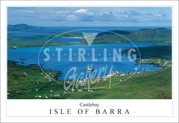 Castlebay - Isle of Barra, from Ben Heaval Postcard