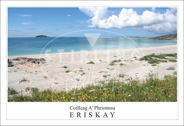 Coilleag A' Phrionnsa, Beach, Eriskay Postcard (H SG)