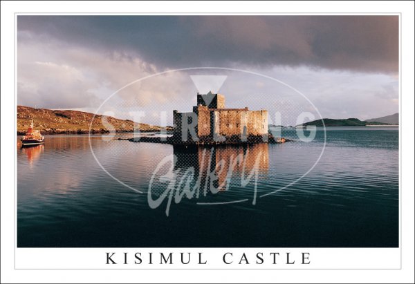 Kisimul Castle, Barra, Storm Cloud Postcard