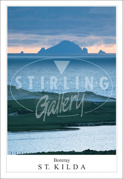 Boreray - St. Kilda from North Uist Postcard (V SG)