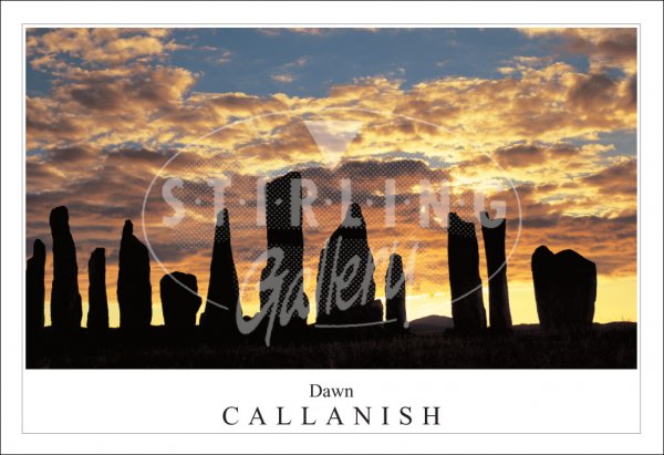 Callanish, Dawn Silhouette Postcard