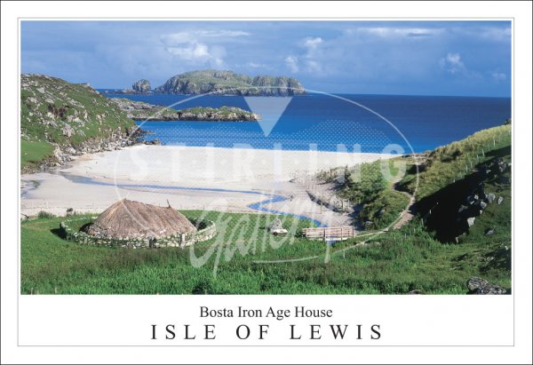 Bosta Iron Age House - Isle of Lewis Postcard