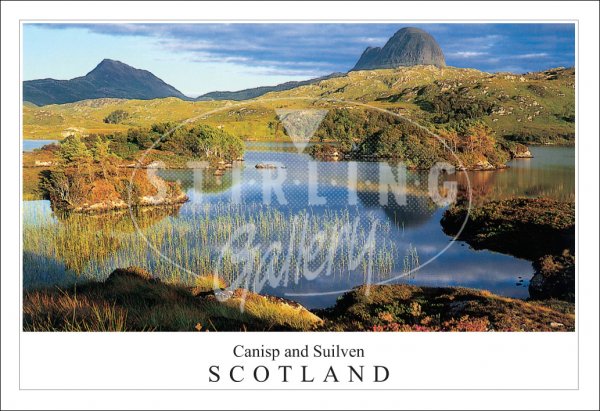 Canisp & Suilven - Scotland, from Loch Druim Postcard