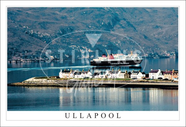 Ullapool, Ferry Leaving Postcard