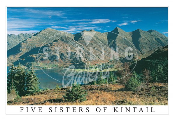 Five Sisters of Kintail, Loch Duich, Glen Shiel Postcard