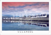 Ullapool, Reflections, Fiery Sky Postcard