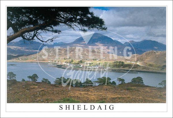 Shieldaig, over Upper Loch Torridon Postcard