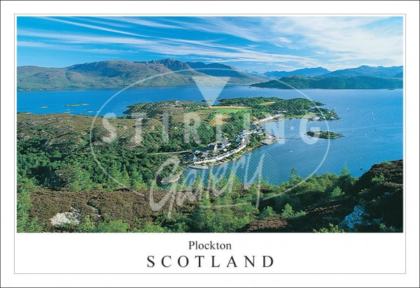 Plockton - Scotland, Panorama from Above Postcard