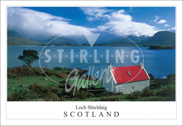 Loch Shieldaig - Scotland, Cottage to Torridon Postcard (H SG)