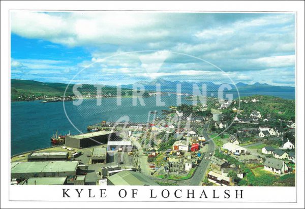 Kyle of Lochalsh, Skye and Bridge in Distance Postcard