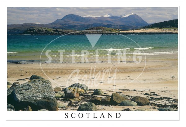 An Teallach from Mellon Udrigle Beach, Scotland Postcard
