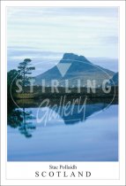 Stac Pollaidh - Scotland, blue reflections Postcard