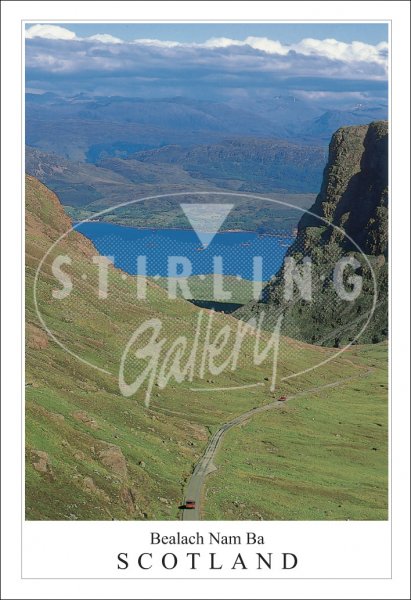 Bealach Nam Ba - Scotland Postcard